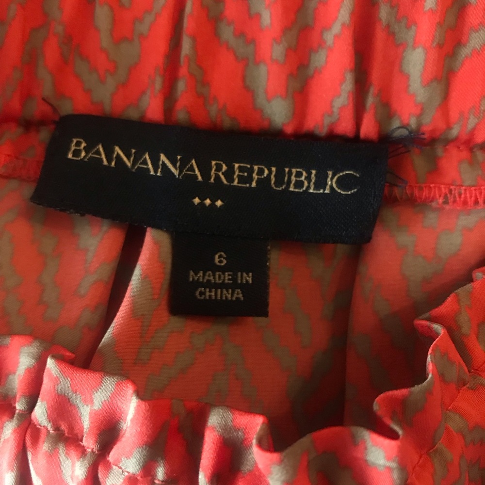 Banana Republic coral and tan skirt - Picture 4 of 6
